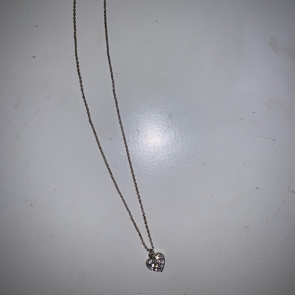 Silver heart necklace